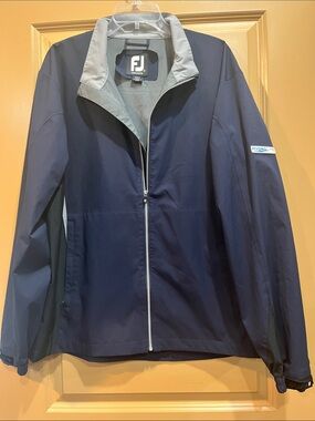 FootJoy Navy Jacket with Light Gray Collar Men’s Large